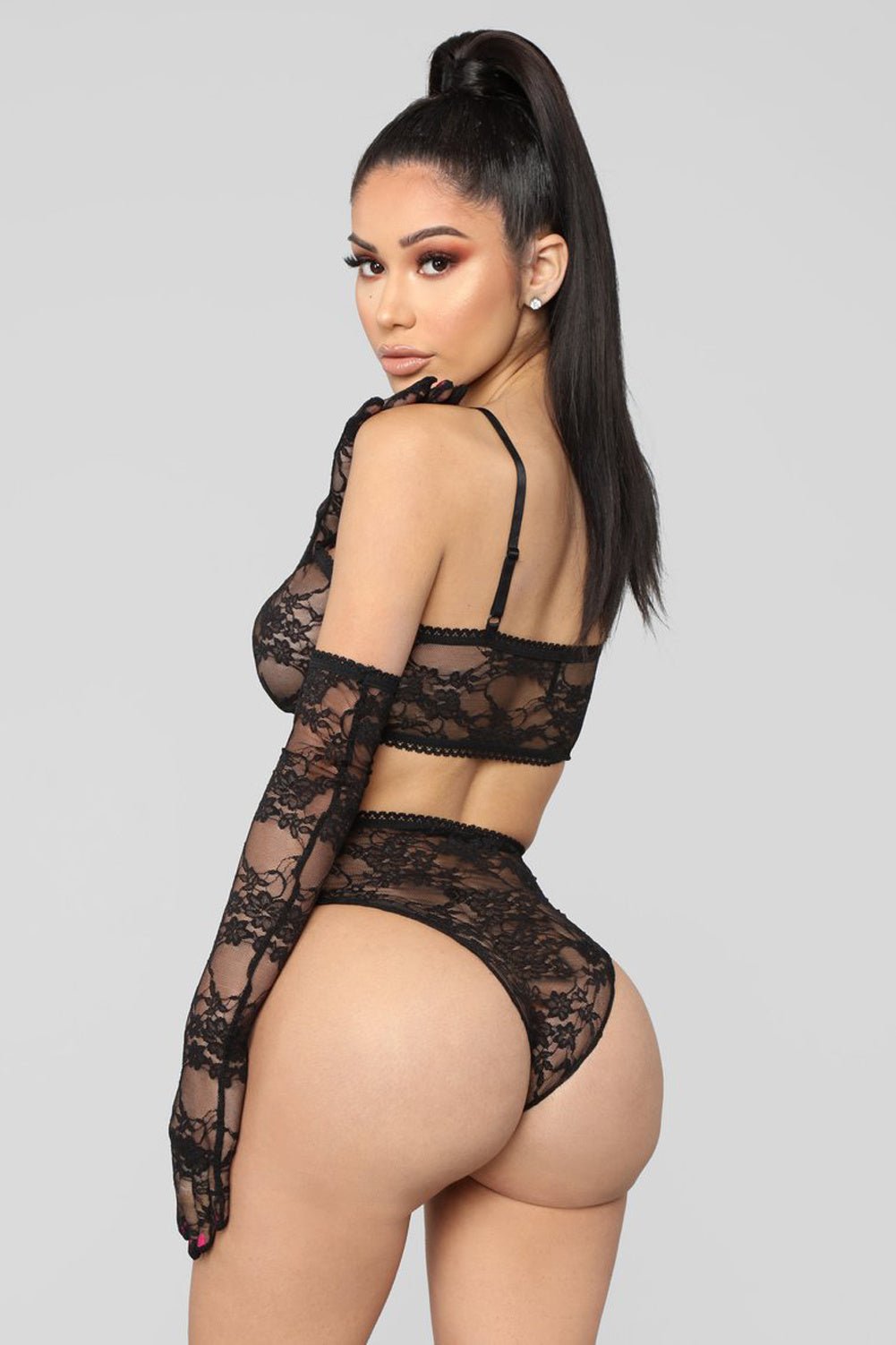Elegant Lace Nightdress - Romantic Lingerie Collection - ROMANCE