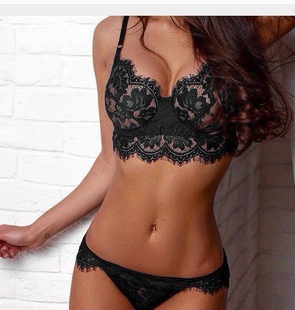 Sexy Mesh Lace Lingerie Set - Romantic Intimate Apparel - ROMANCE