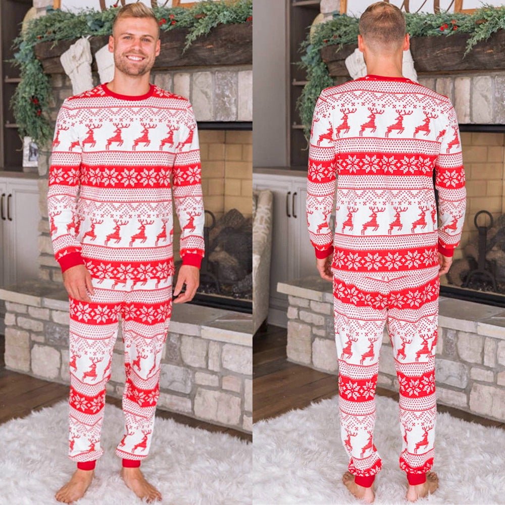 Christmas Family Matching Pajamas - Cotton Blend Holiday Sleepwear Set - ROMANCE