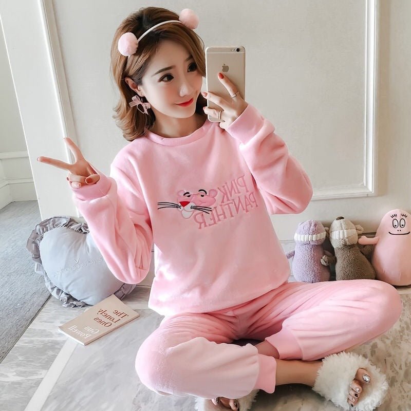Coral Fleece Sweet Winter pijamas - ROMANCE