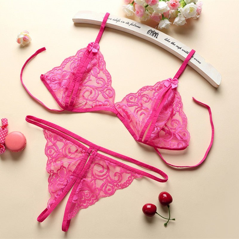 Women Lace Tulle Lingerie Set - ROMANCE