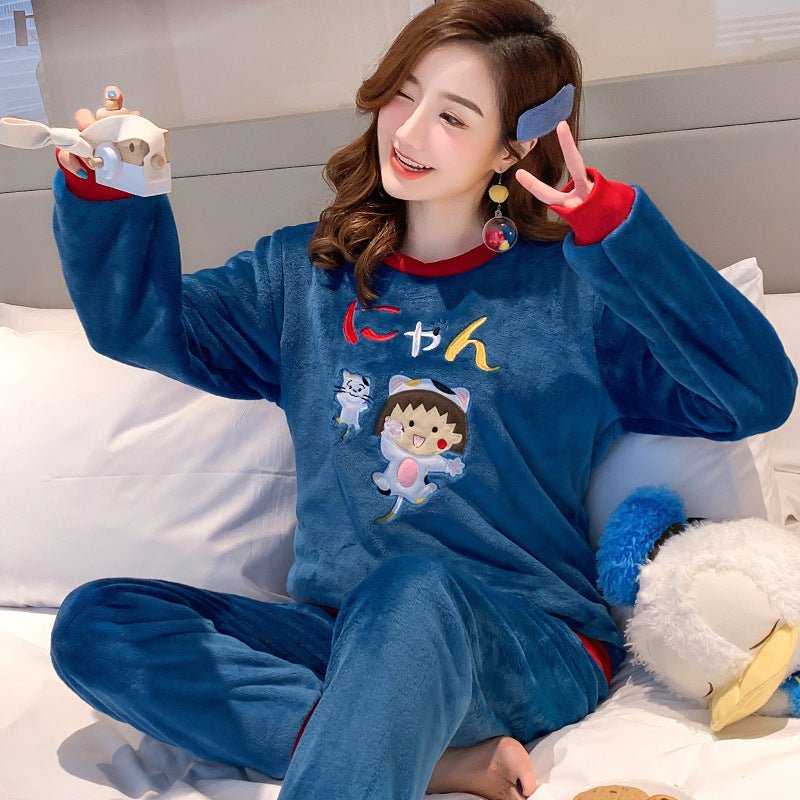 Coral Fleece Sweet Winter pijamas - ROMANCE