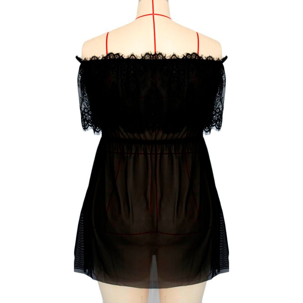 Elegant Lace Sleepwear Set - Comfortable Nightdress for Women - ROMANCE