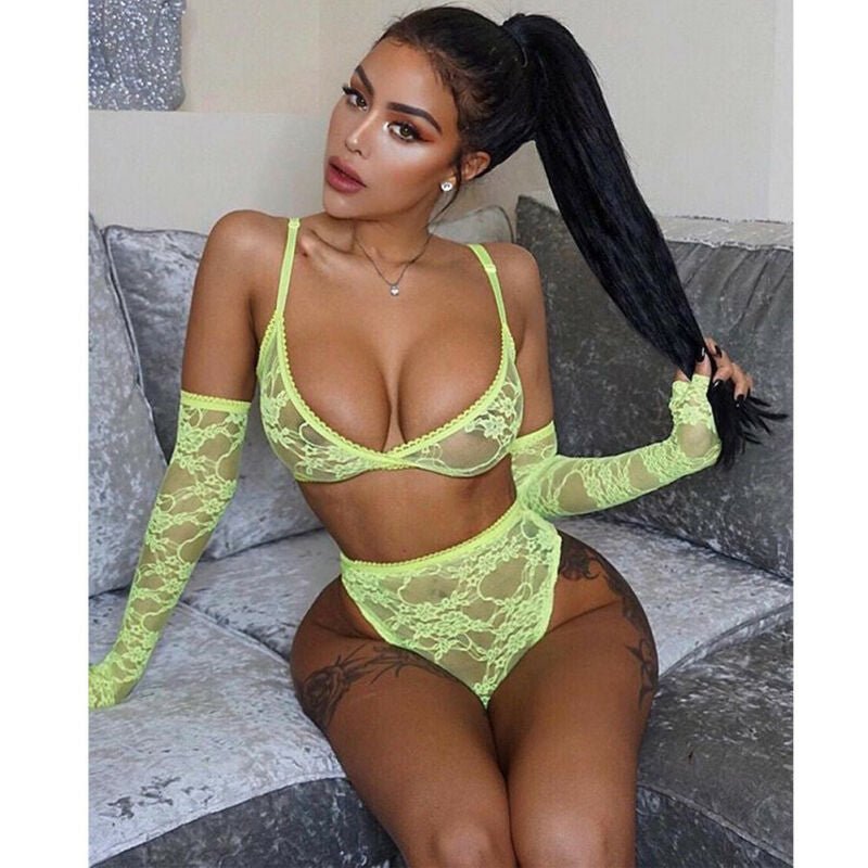 Elegant Lace Nightdress - Romantic Lingerie Collection - ROMANCE