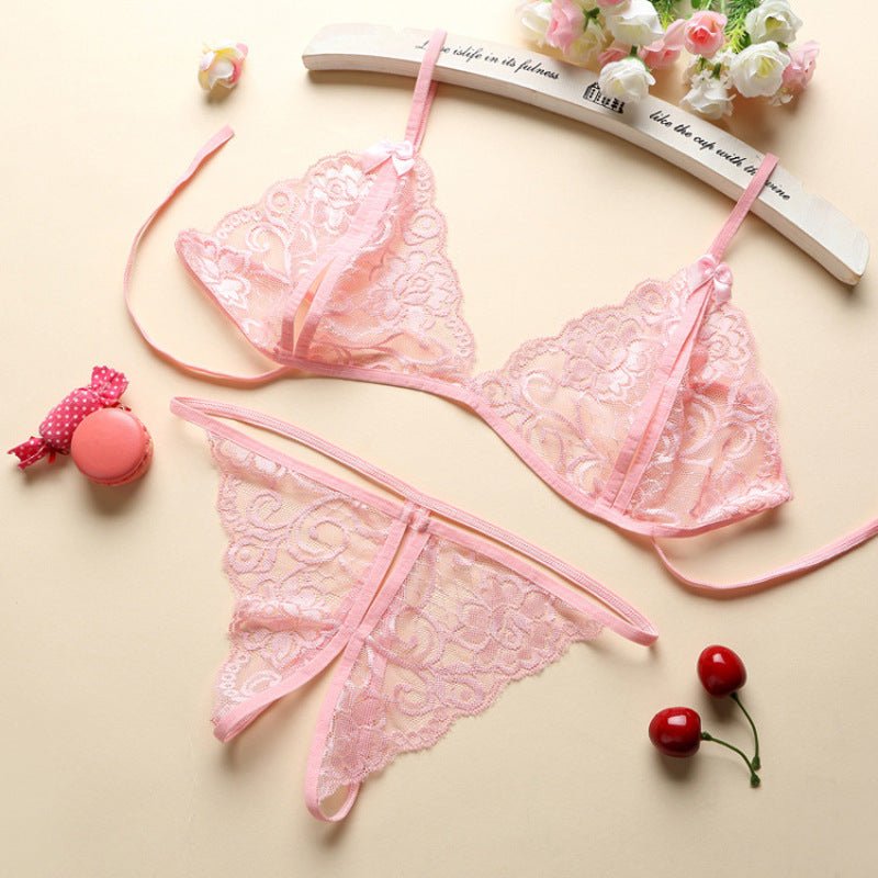 Women Lace Tulle Lingerie Set - ROMANCE