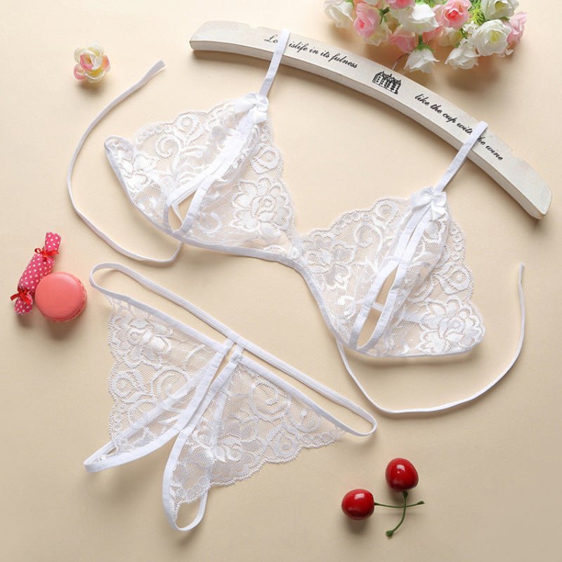 Women Lace Tulle Lingerie Set - ROMANCE