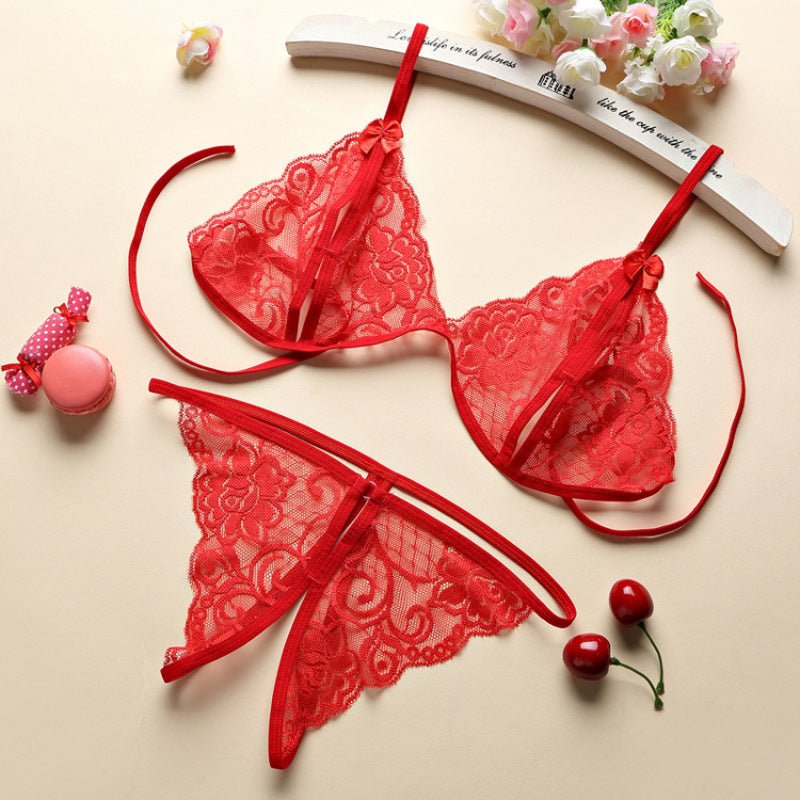 Women Lace Tulle Lingerie Set - ROMANCE