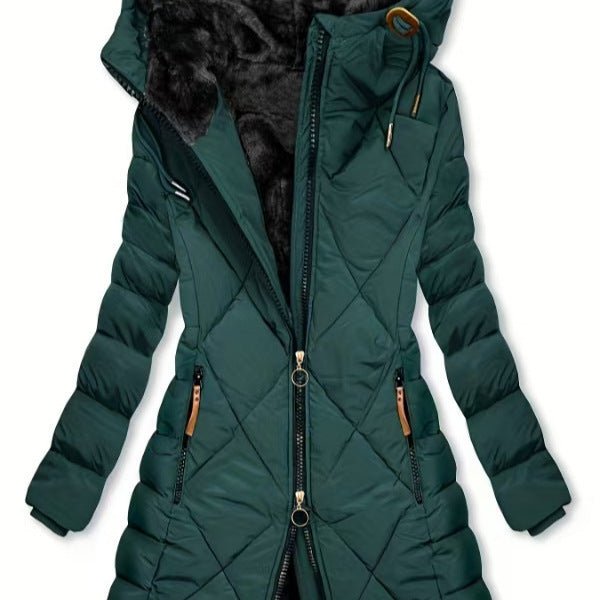 Women's Quilted Cotton - Padded Winter Jacket - Warm Puffer Coat - ROMANCE