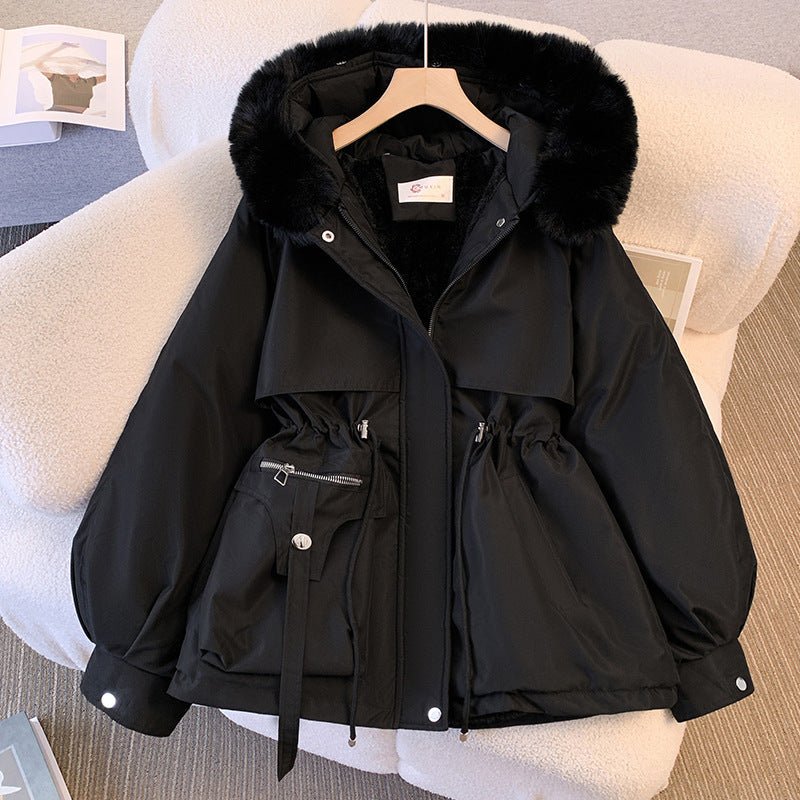 Women's Mid - Length Winter Parka - Slim Fit Cotton - Padded Coat - ROMANCE