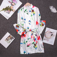 Ice Silk Pajamas for Women - Cooling Summer Sleepwear Set - ROMANCE
