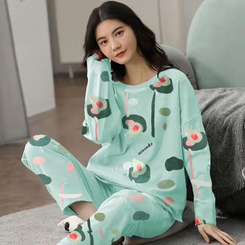 Women's Cute Cartoon Bear Print Pajama Set - 2 Piece Sleepwear Lounge Set - ROMANCE