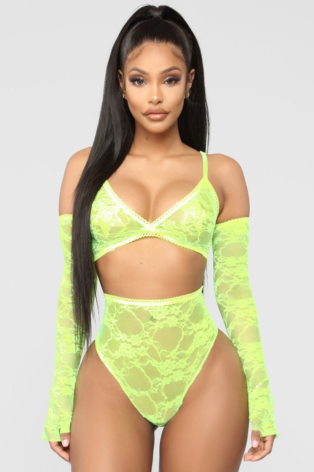 Elegant Lace Nightdress - Romantic Lingerie Collection - ROMANCE