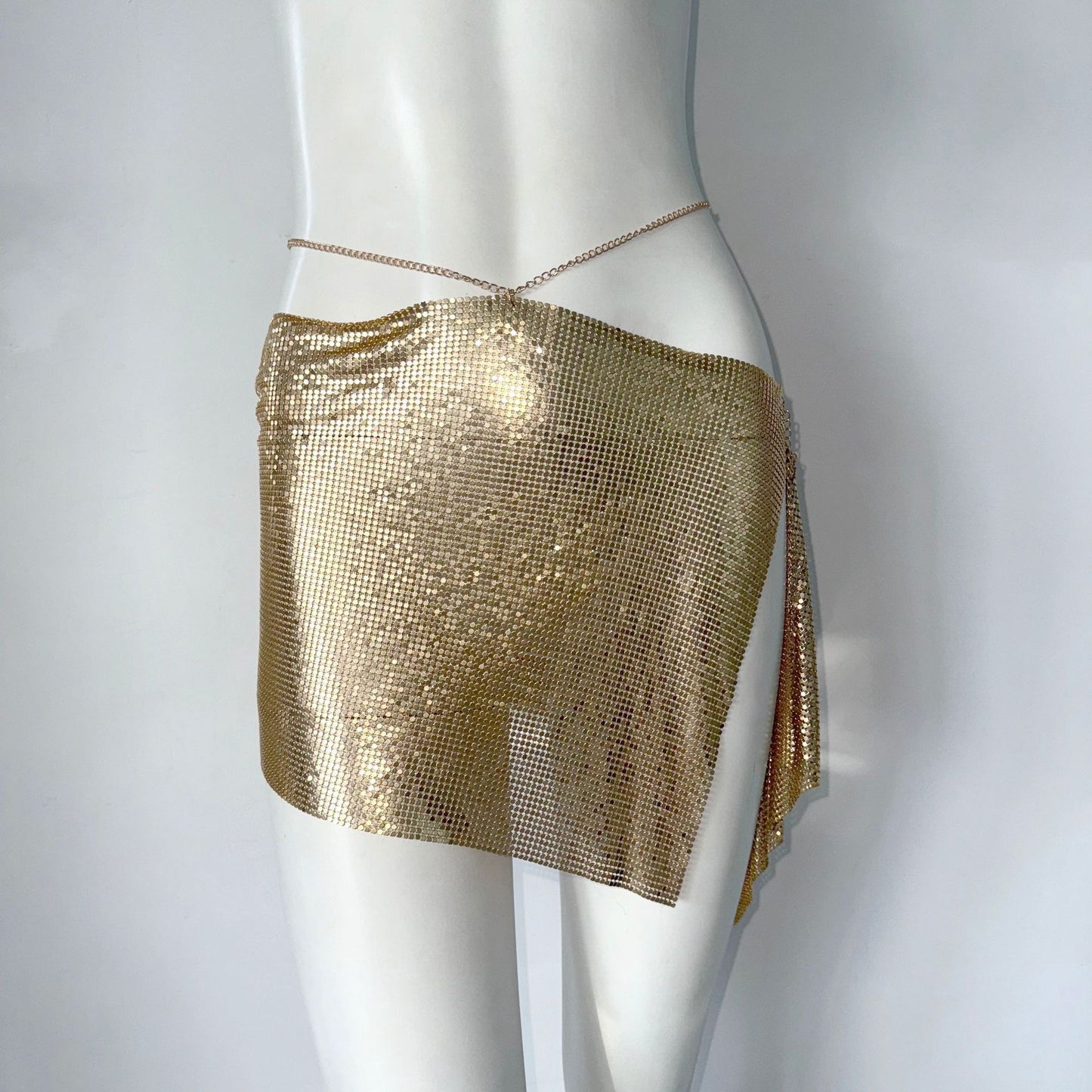 Metallic Sequin Skirt - Glamorous Party Wear | ROMANCE SEO Description: Stunning metallic sequin skirt with irregular hem. Perfect for parties, nights out & special events. Eye - catchWomen's Skirt - Glamorous Party Wear - ROMANCE