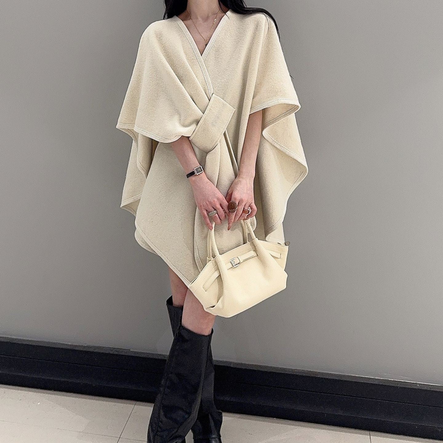 Oversized Knitted Cardigan - Cozy Baggy Coat for Women | Gothic Fashion - ROMANCE