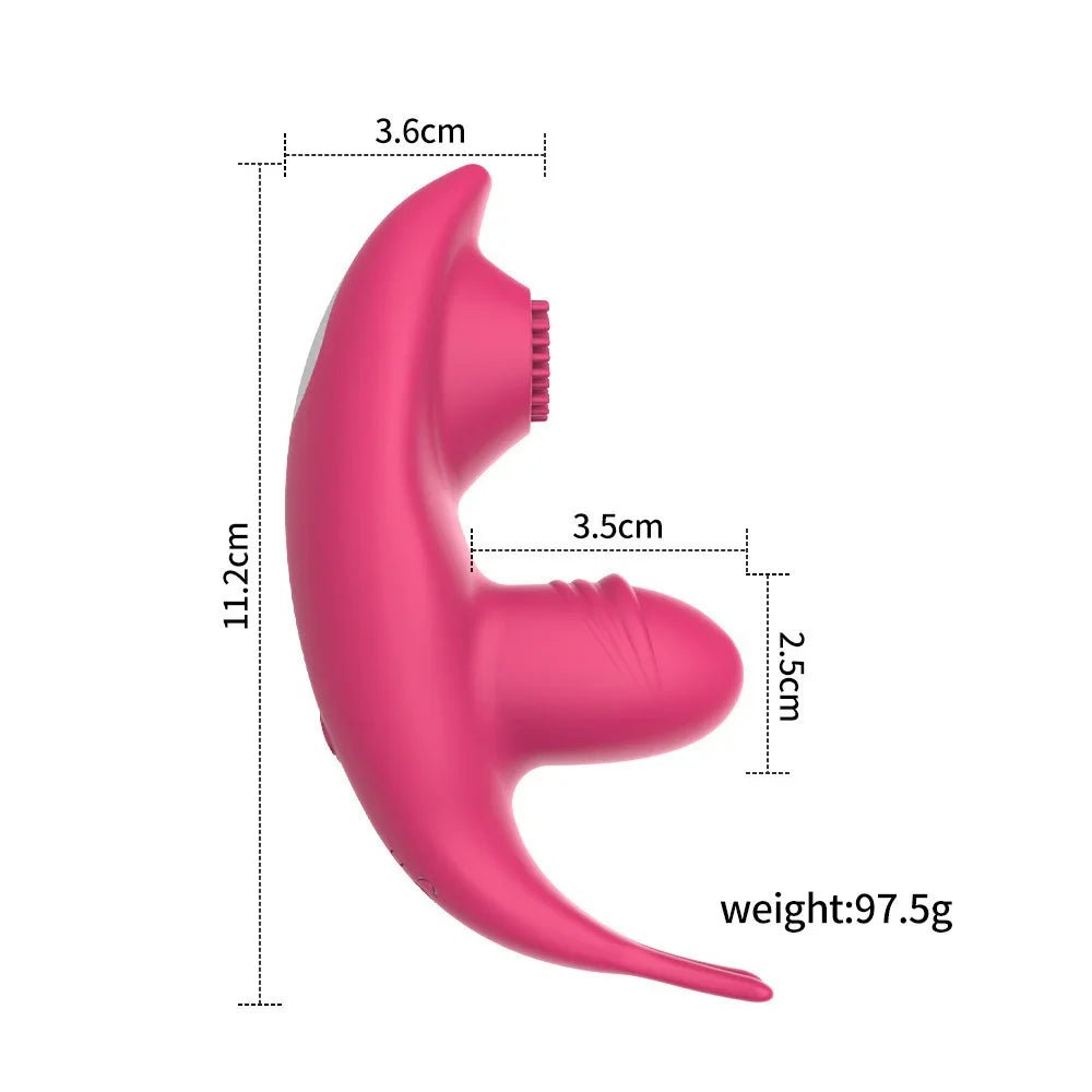 Invisible Wear Female APP Tongue Licking Brush Vibration - ROMANCE