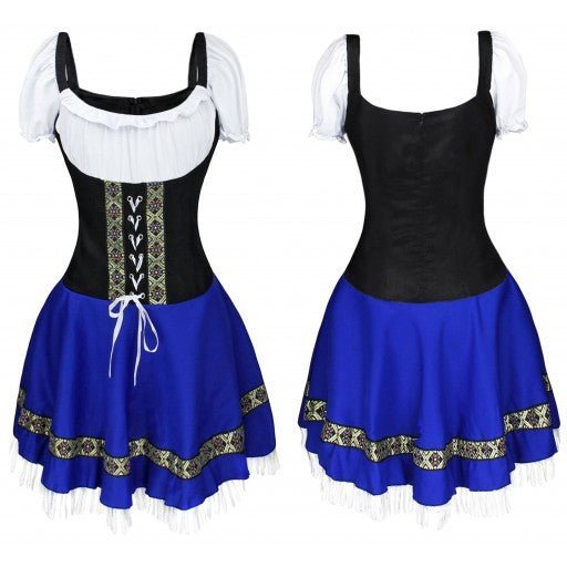 Sexy Halloween Maid Costume - French Barmaid Uniform Dress - ROMANCE
