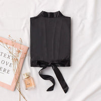 Bridesmaid Red Bridal Dressing Gown - ROMANCE