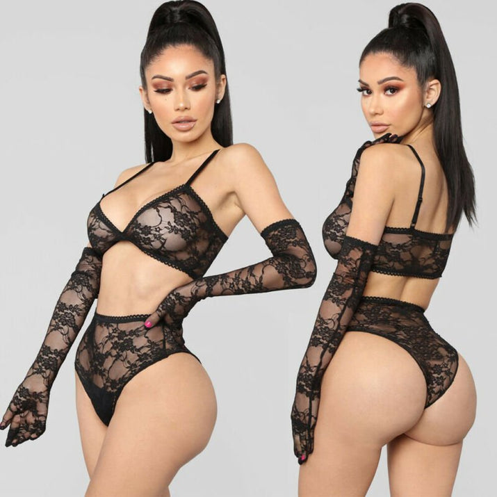 Elegant Lace Nightdress - Romantic Lingerie Collection - ROMANCE