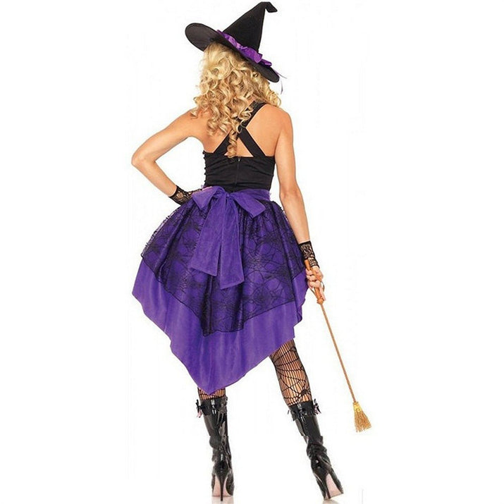 Halloween Witch Costume - Complete Devil Outfit with Hat & Gloves - ROMANCE