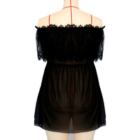 Elegant Lace Sleepwear Set - Comfortable Nightdress for Women - ROMANCE