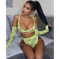 Elegant Lace Nightdress - Romantic Lingerie Collection - ROMANCE
