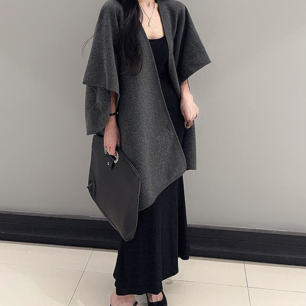 Oversized Knitted Cardigan - Cozy Baggy Coat for Women | Gothic Fashion - ROMANCE