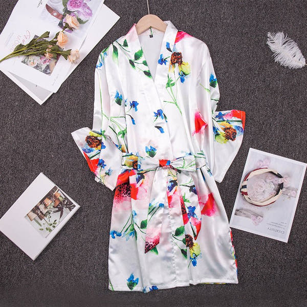 Ice Silk Pajamas for Women - Cooling Summer Sleepwear Set - ROMANCE