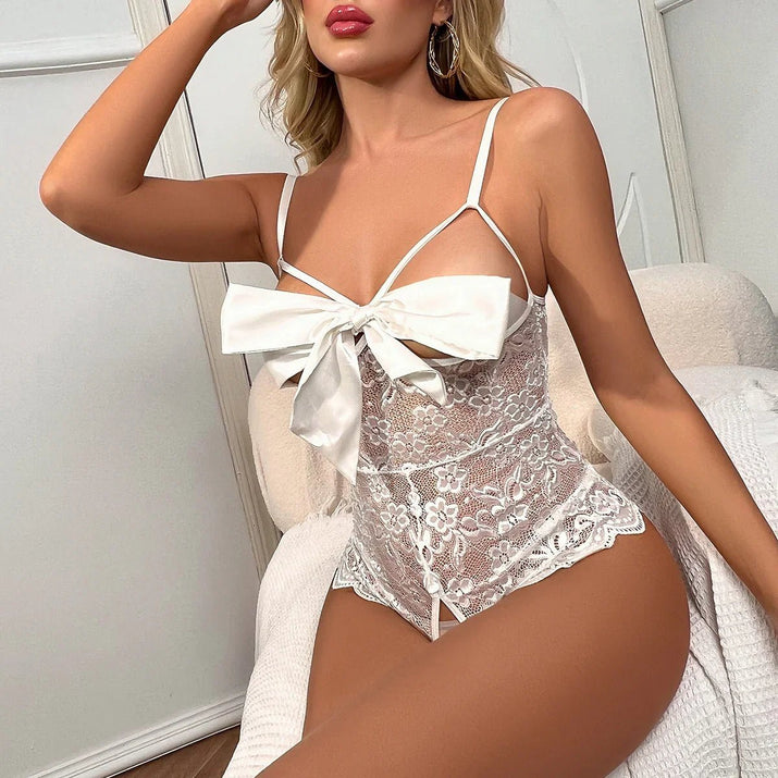 Elegant Lace Bodysuit - Romantic Intimate Apparel - ROMANCE