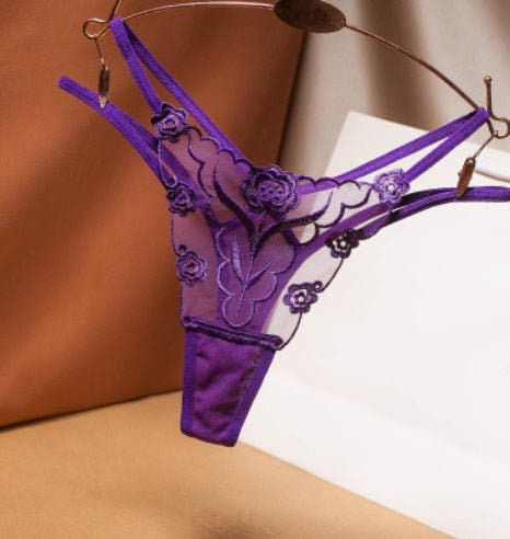 Lace Thong Panties Underwear - ROMANCE
