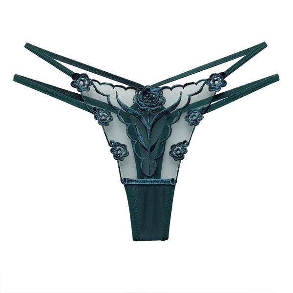 Lace Thong Panties Underwear - ROMANCE