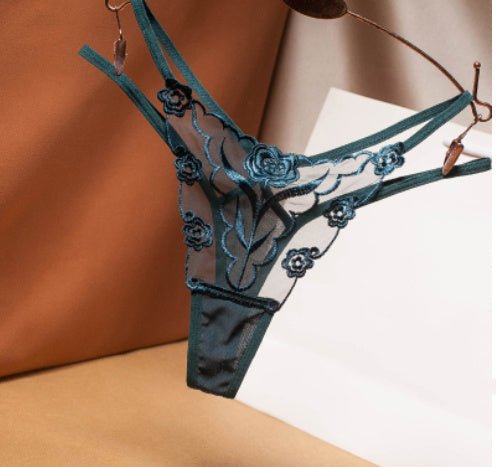 Lace Thong Panties Underwear - ROMANCE