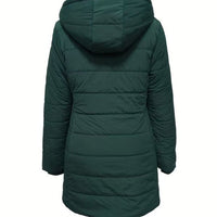 Women's Quilted Cotton - Padded Winter Jacket - Warm Puffer Coat - ROMANCE