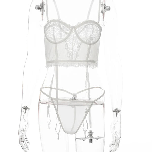 European Lace Lingerie Set - Sophisticated Intimate Collection - ROMANCE