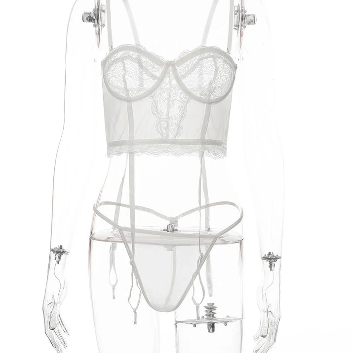 European Lace Lingerie Set - Sophisticated Intimate Collection - ROMANCE