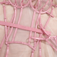 Luxurious Three - Piece Lingerie Set - Romantic Intimate Apparel for Women - ROMANCE