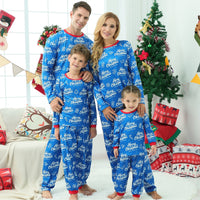 Cozy Christmas Pajama Set - Long Sleeve Holiday Loungewear with Festive Print - ROMANCE